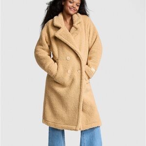 Victoria's Secret Cozy Tan Teddy Jacket